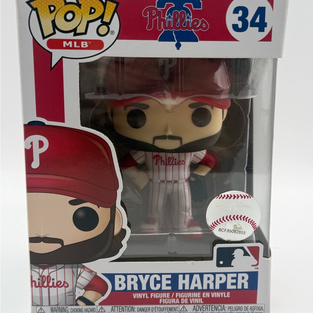 Funko Philadelphia Phillies Bryce Harper Pop! Figure - Red, White & Blue